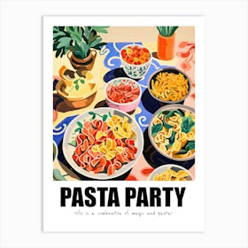 Pasta Party, Matisse Inspired 07 Art Print