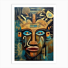 African Rhapsody: A Symphony of Colors Art Print