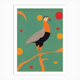 California Condor Midcentury Illustration Bird Art Print