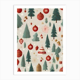 Christmas Background 1 Art Print