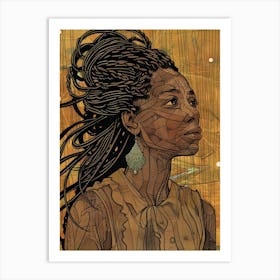 Afro-American Woman 54 Art Print