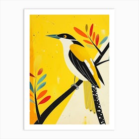 Yellow Magpie 1 Art Print