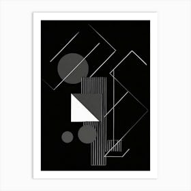 Abstract Geometric Shapes Art Print