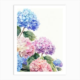 Watercolor Flowers 22 Art Print