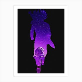 Anime Negative Space ― Future Trunks Art Print