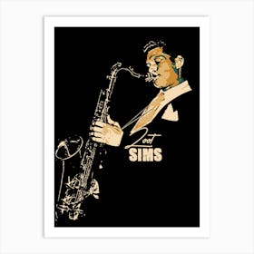 Zoot Sims American Jazz Saxophonist Legend Art Print