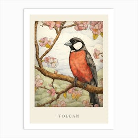 Beatrix Potter Inspired  Animal Watercolour Toucan 2 Art Print