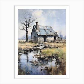 Old Stone Farm Cool Tones 15 Art Print