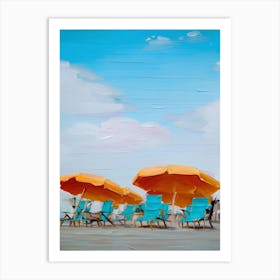 Beach Umbrellas Art Print