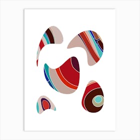 Abstract Shapes Vector Art Print