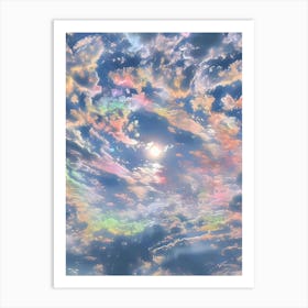 Rainbow Clouds Art Print