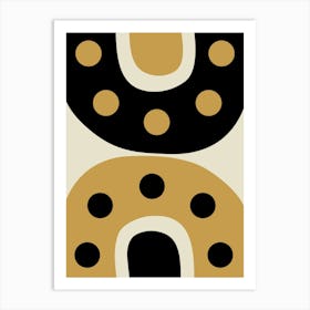 "Close" Mid Century Abstract 3 Art Print