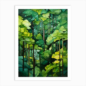 'Green Forest' 2 Art Print