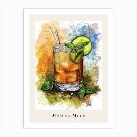 Moscow Mule Tile Poster Art Print