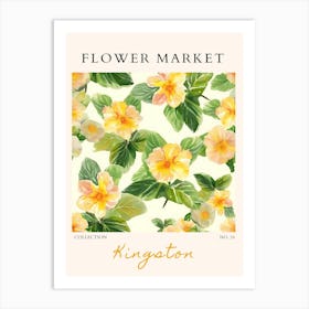 Flower Market Kingston Art Print