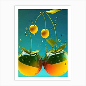 Cherries And Water Affiche