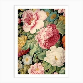 Floral Wallpaper 39 Art Print