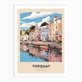 Devon Vintage Travel Poster Torquay 3 Art Print