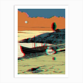 Boat On The Beach Art Print