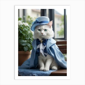 Victorian Cat 9 Art Print