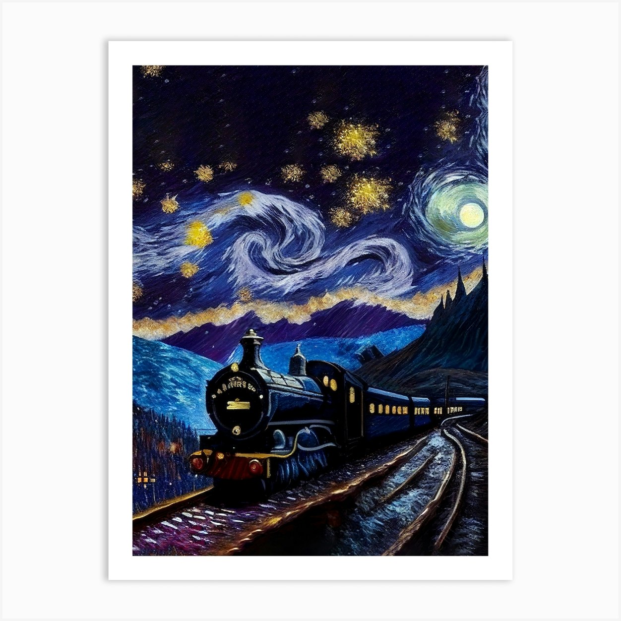 Florsol DIY 5D Diamond Painting Kits Harry Potter Hogwarts Train