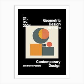 Geometric Design Archive Poster 11 Art Print