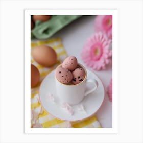 Easter Eggs In A Cup 2 Art Print