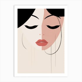 Woman'S Face 12 Art Print