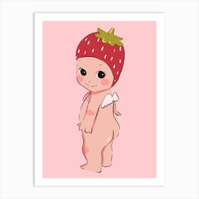 Strawberry Baby | Kewpie Inspired Art Print