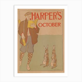 Harper's October, Edward Penfield Art Print
