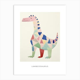 Nursery Dinosaur Art Lambeosaurus Poster Art Print