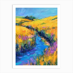 Yellow Wildflowers Art Print