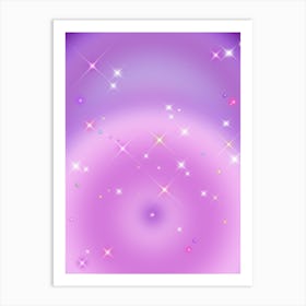 Relaxing Gradient - Soft Violet Aura Art Print