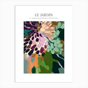 Le Jardin Abstract Oil Painting 6 Art Print