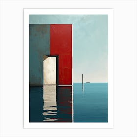 Venice Door, Italy Minimalism Art Print