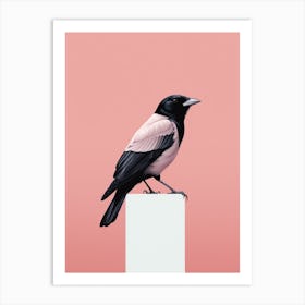 Minimalist Crow 3 Illustration Art Print