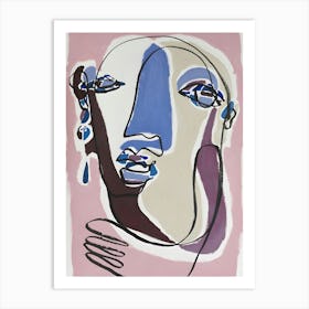 Abstract Portrait Of A Woman by Pablo Picasso Art Print