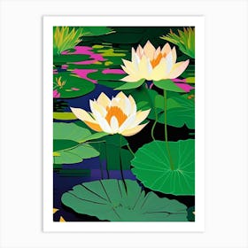 Lotus Flowers In Park Fauvism Matisse 4 Art Print