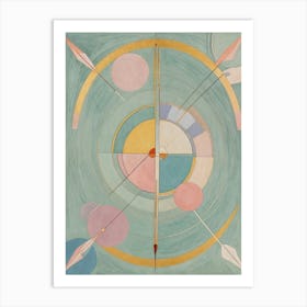 Geometric Explosion In Pastel Art Print