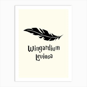 Wingardium Leviosa Harry Potter Art Print