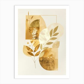 Gold Leaf 29 Art Print