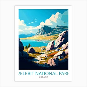 Northern Velebit TravePoster Art Print