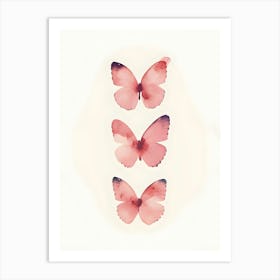 Pink Butterflies Art Print