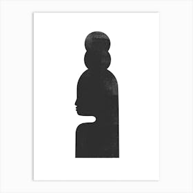 Totem Pole Woman 02 Art Print