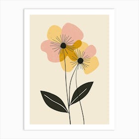 Karachi Flower Market Boho Minimalist Style Art Print