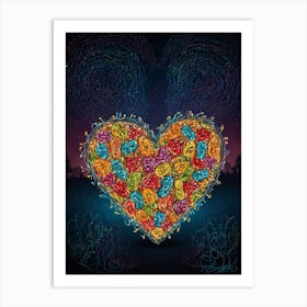 Heart Of Candy 3 Art Print