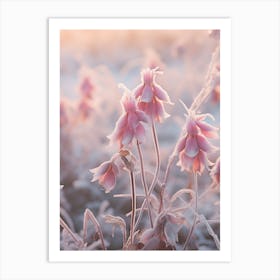 Frosty Botanical Fuchsia 2 Art Print