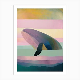 Pastel Humpback Whale Art Print