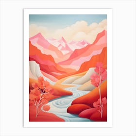 "Rippling Rhythms: Nature's Flowing Melody" Art Print