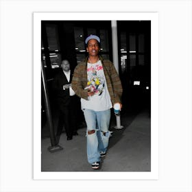 Asap Rocky Is Seen Out And About On August 12, 2022 In New York City Art Print